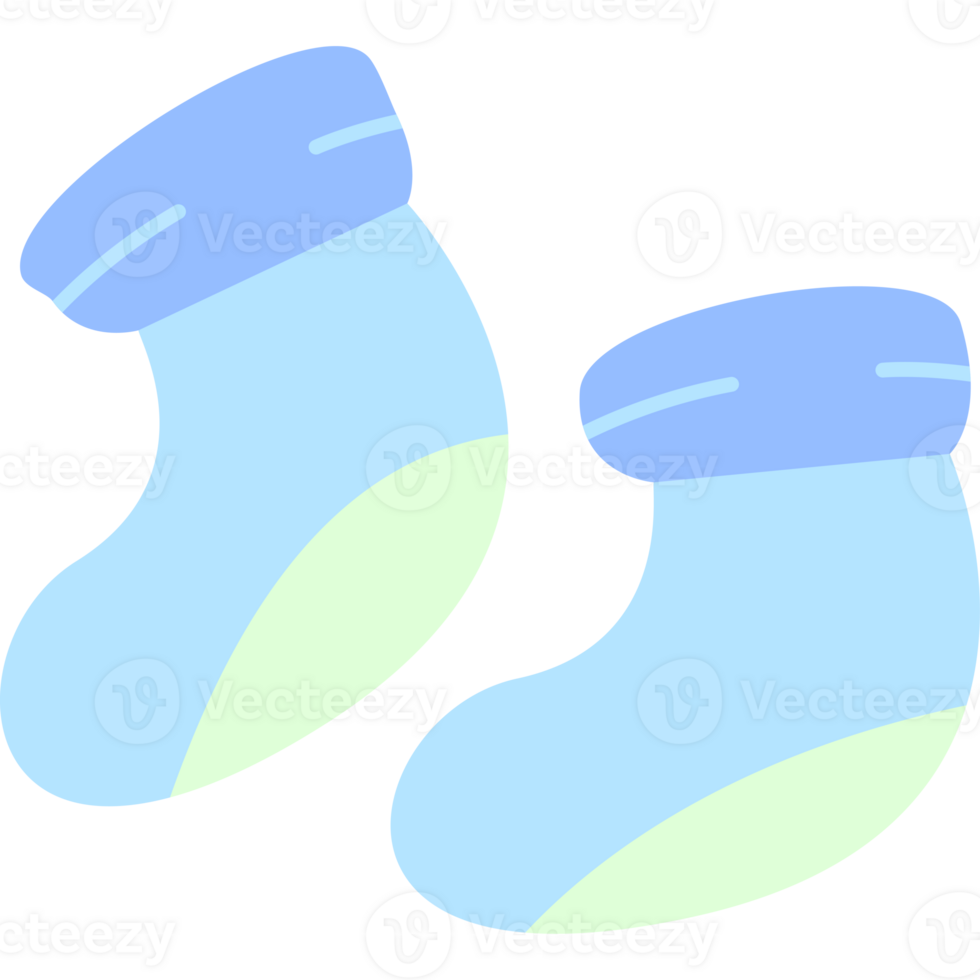 Baby Sock Isolated Transparent Background PNG Illustration