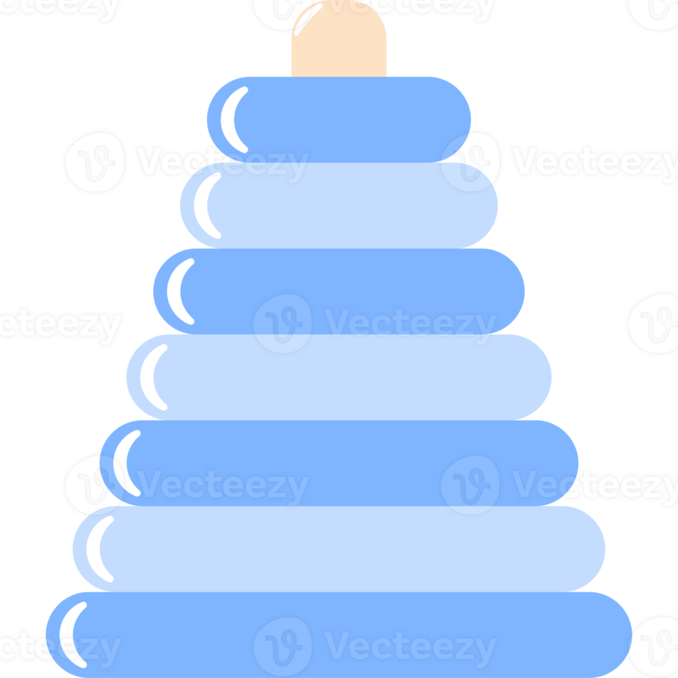 Pyramid Toy Isolated Transparent Background PNG Illustration