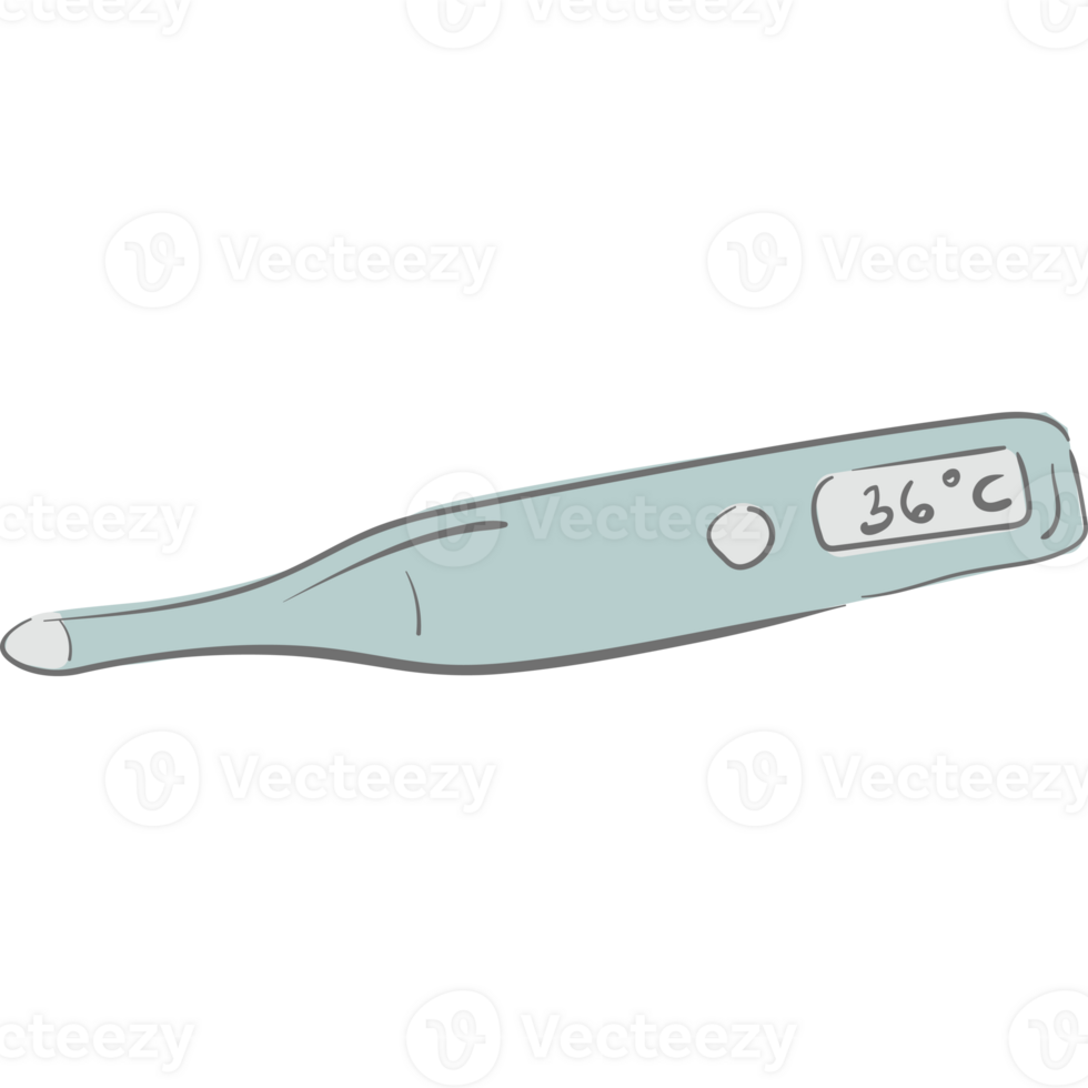 Thermometer Doodle Illustration PNG Transparent Background 33654080 PNG