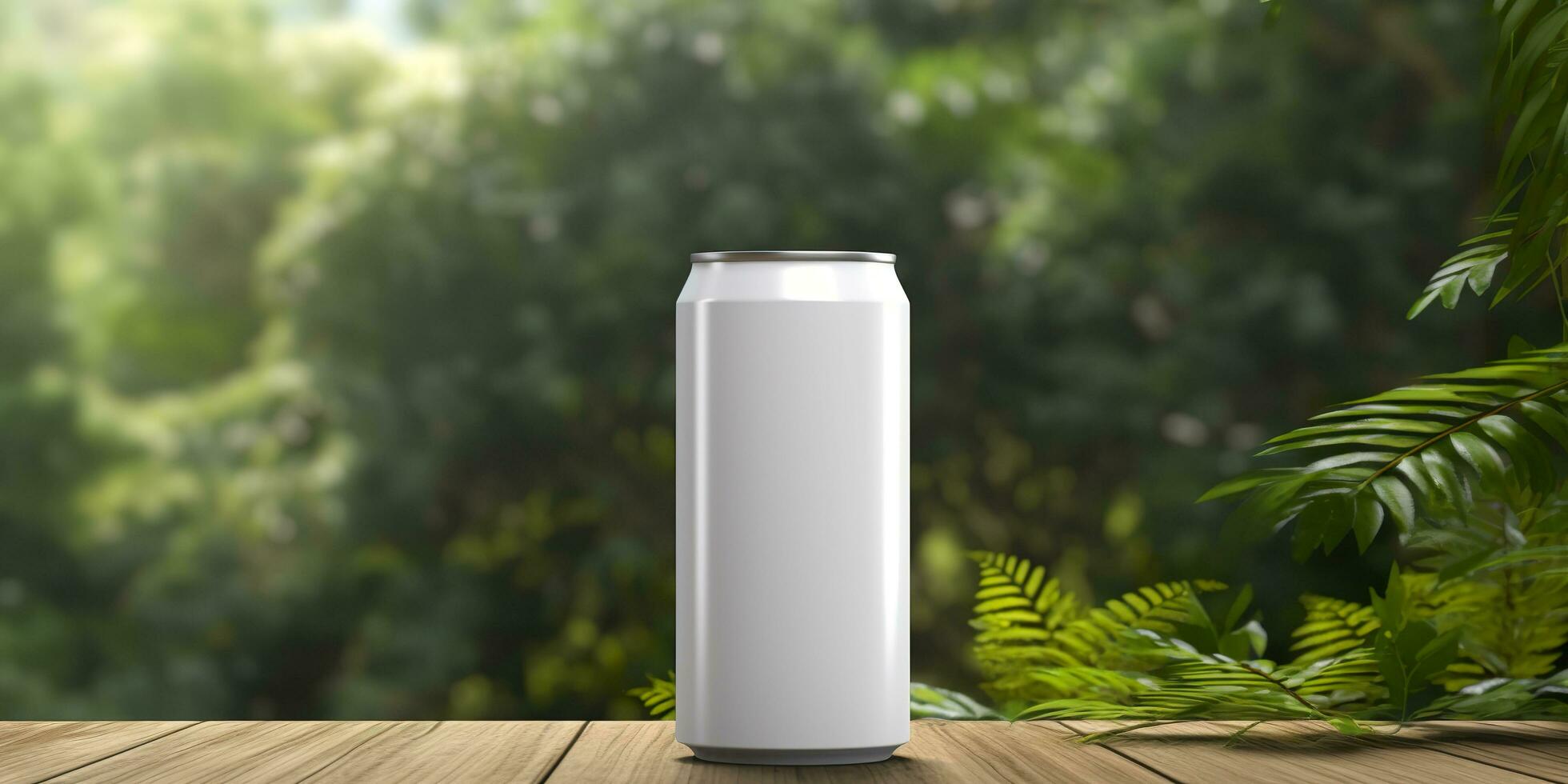 Soda can mockup. Generative AI photo