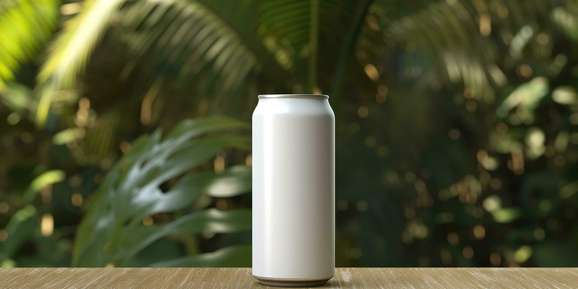 Soda can mockup. Generative AI photo