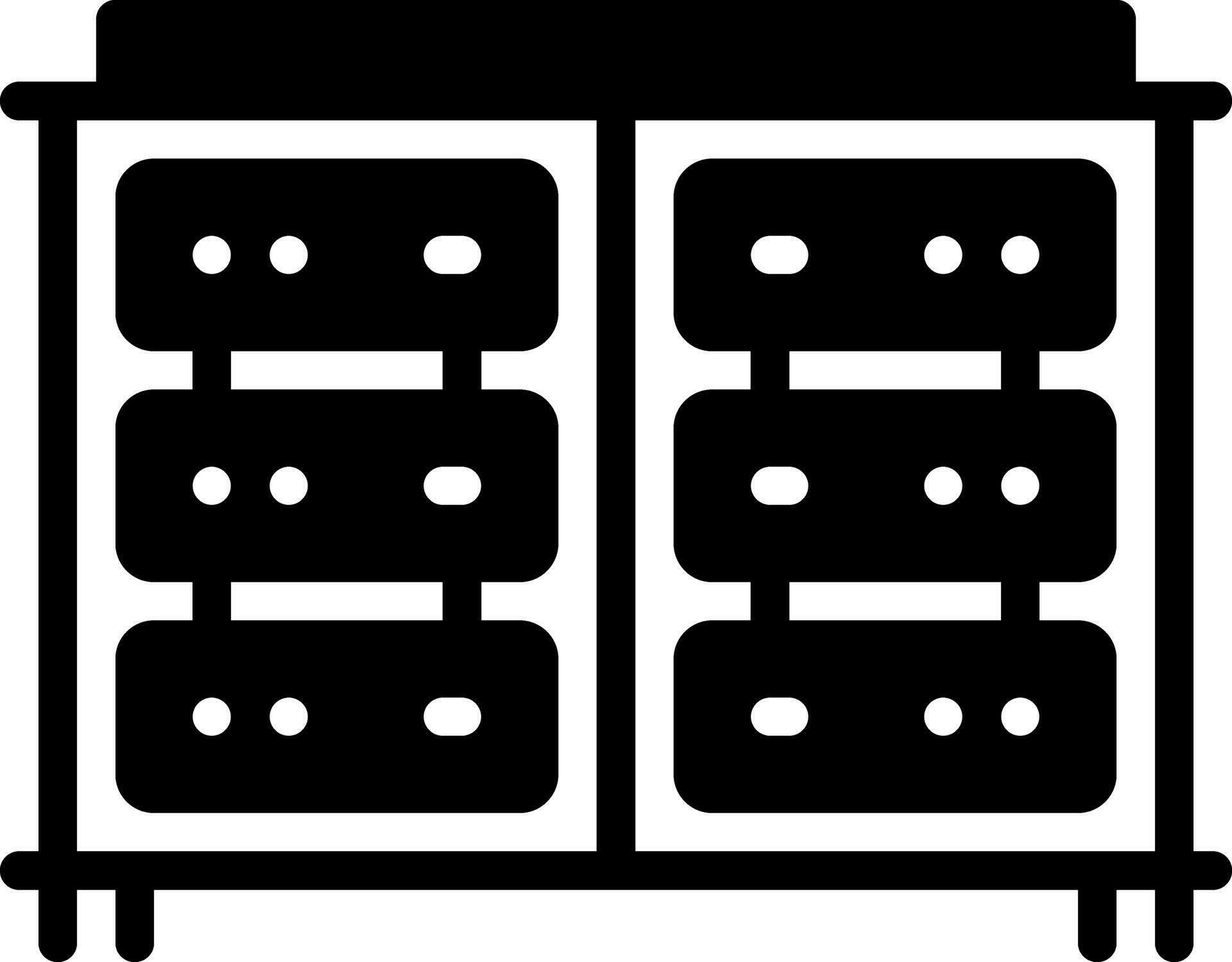 solid icon for server 33654280 Vector Art at Vecteezy