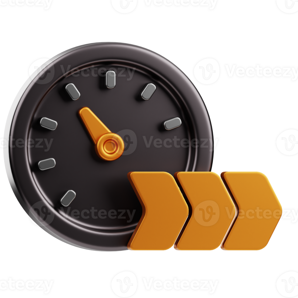 Speed Boost 3D Illustration for infographic, etc png