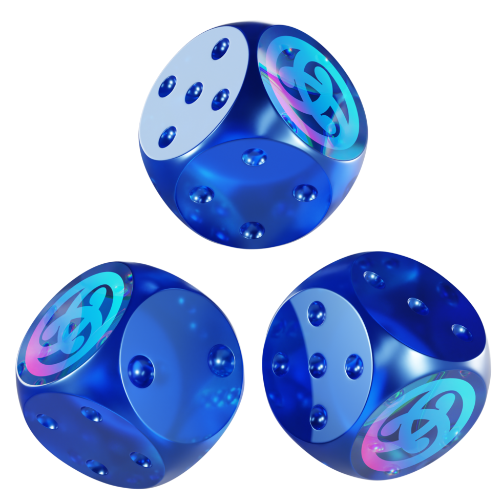 Dice Astar ,ASTR Glass Dice Crypto 3D Icon png