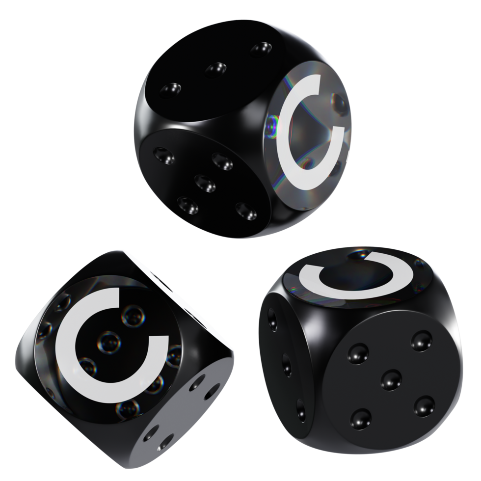 Dice Celer Network ,CELR Glass Dice Crypto 3D Icon png
