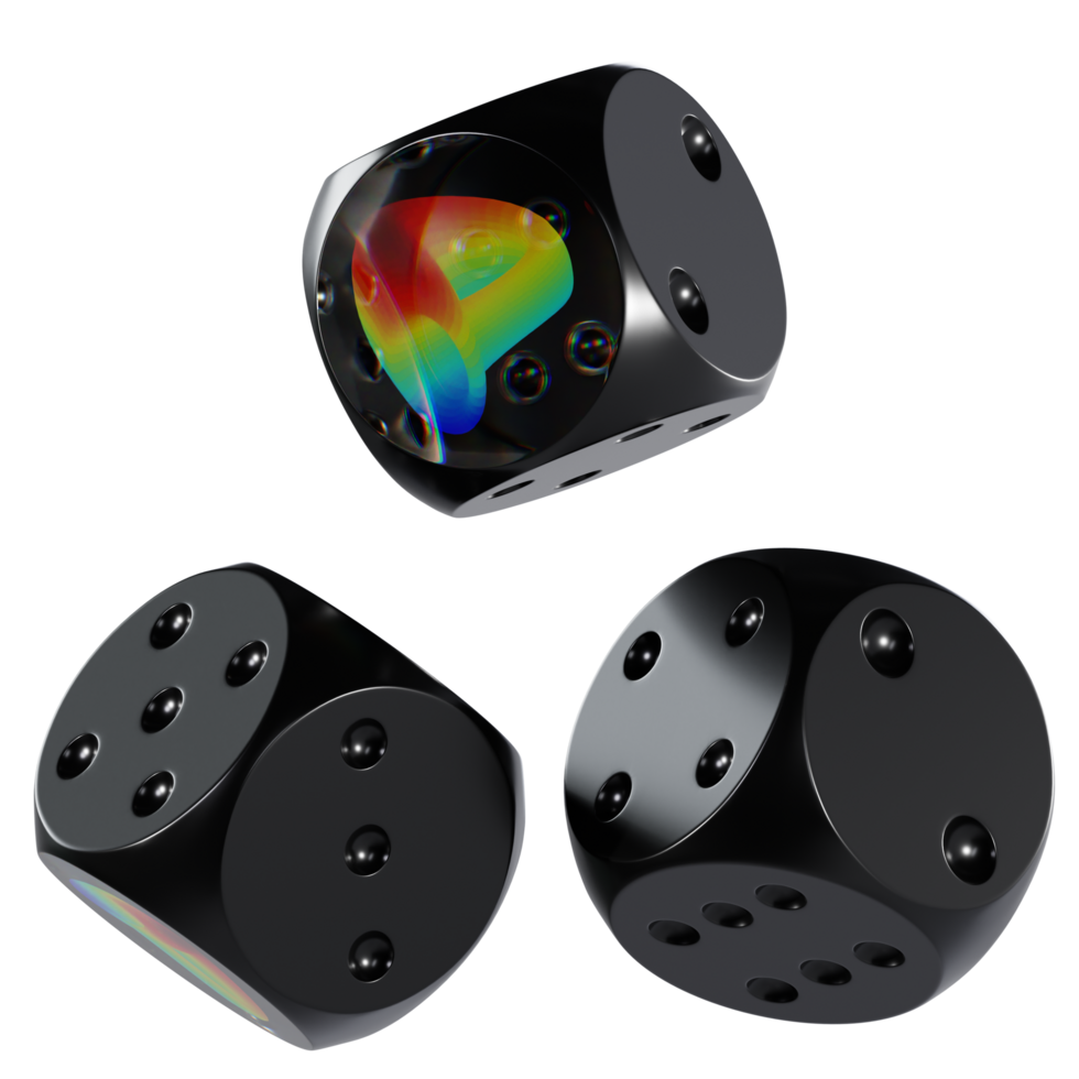 Dice Curve DAO Token ,CRV Glass Dice Crypto 3D Icon png