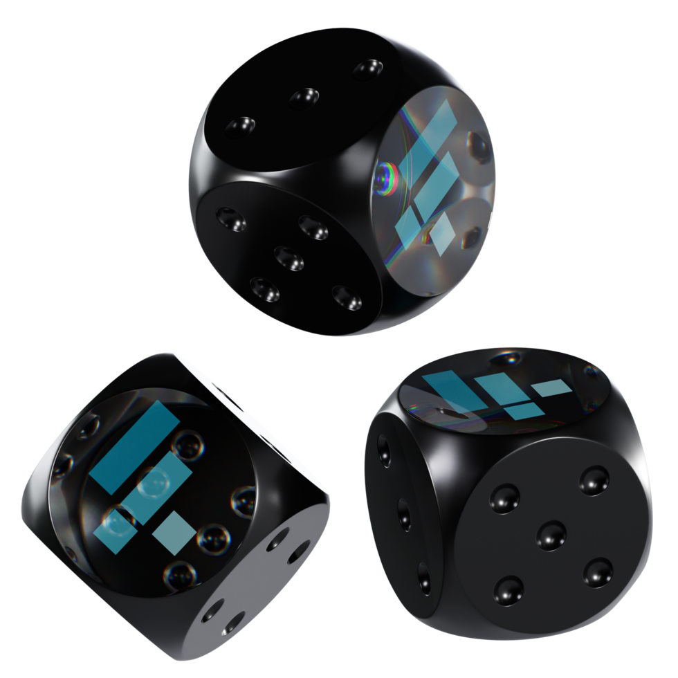 Dice FTX Token ,FTT Glass Dice Crypto 3D Icon png