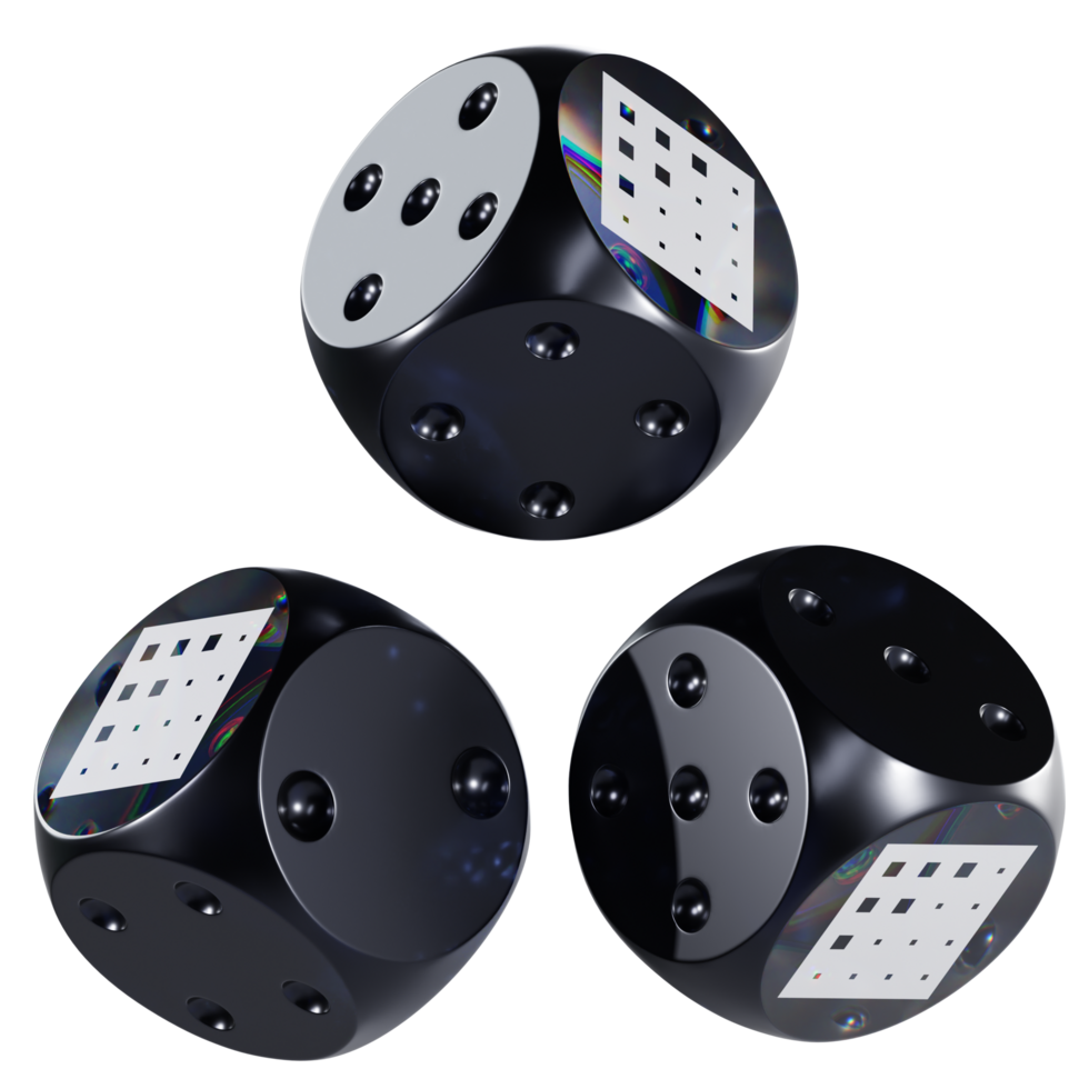 Dice Fetch ai ,FET Glass Dice Crypto 3D Icon png