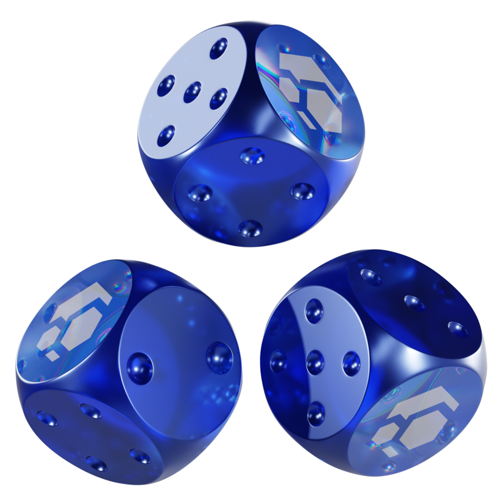 Dice Flux Glass Dice Crypto 3D Icon png