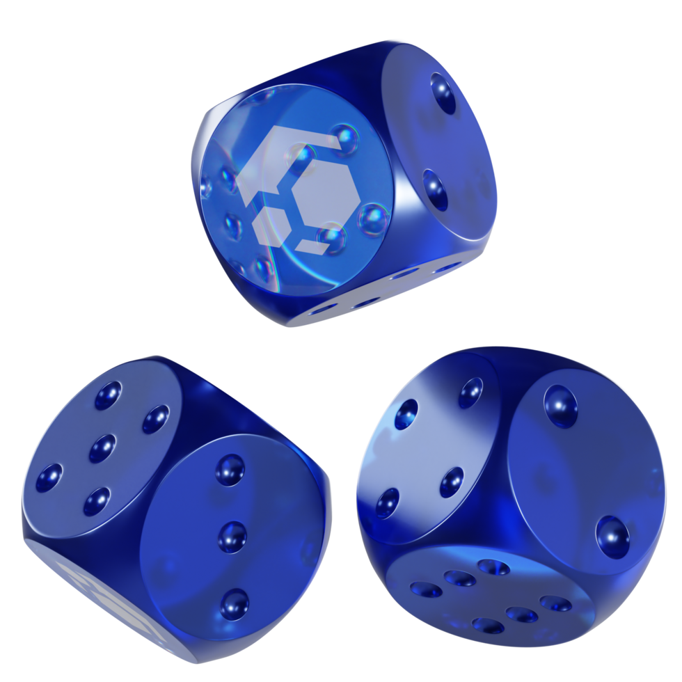 Dice Flux Glass Dice Crypto 3D Icon png
