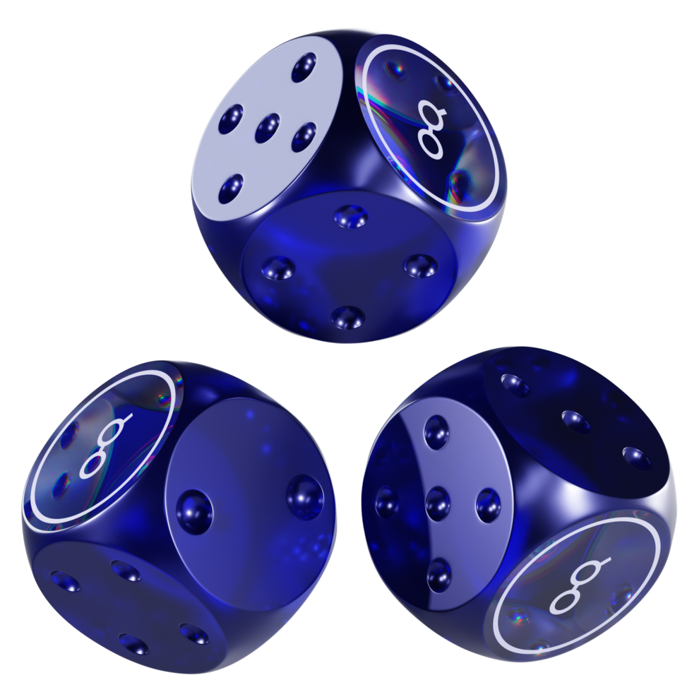 Dice Golem ,GLM Glass Dice Crypto 3D Icon png