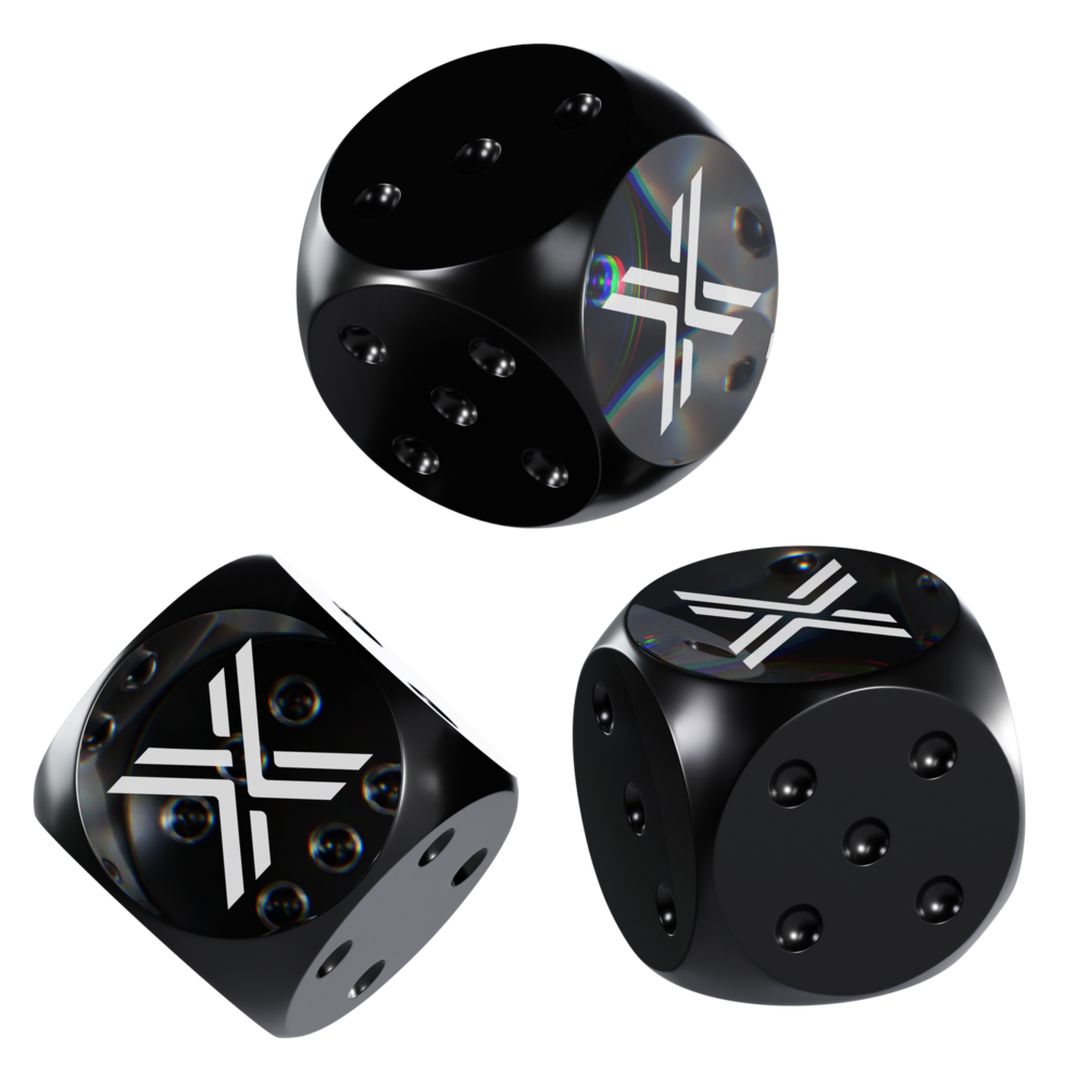 Dice Immutable ,IMX Glass Dice Crypto 3D Icon png