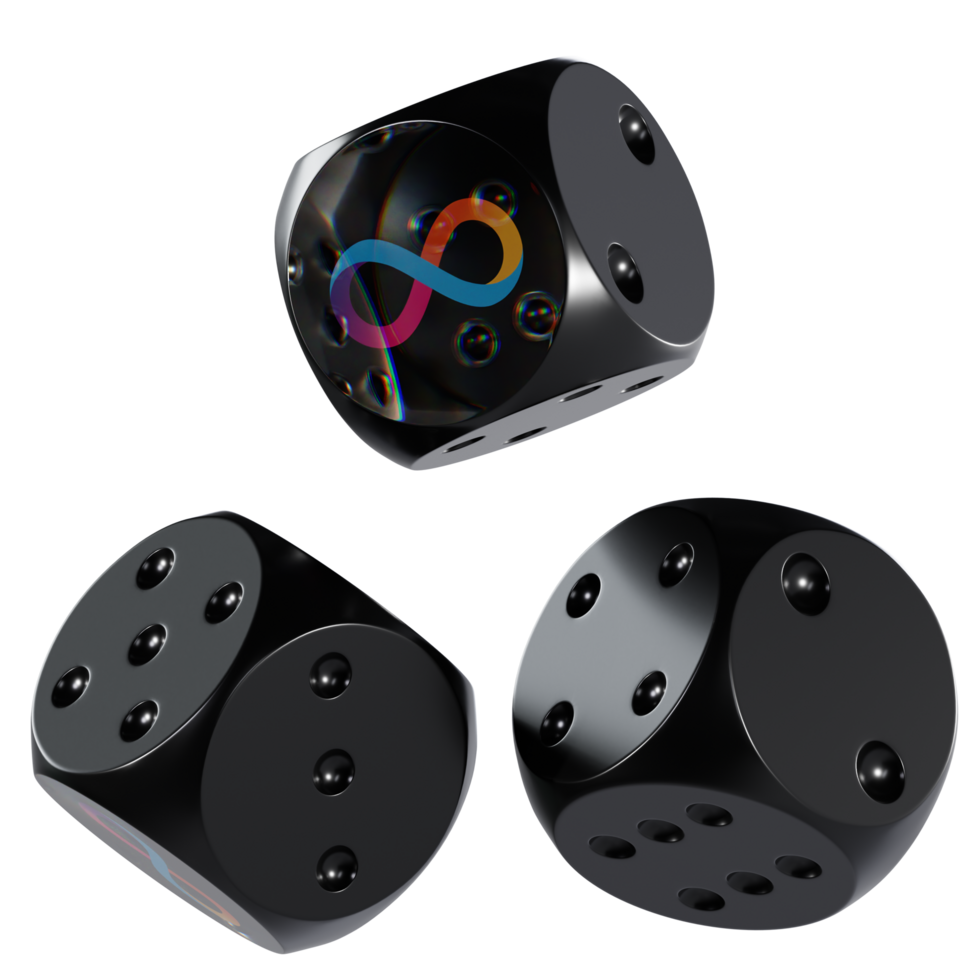 Dice Internet Computer ,ICP Glass Dice Crypto 3D Icon png
