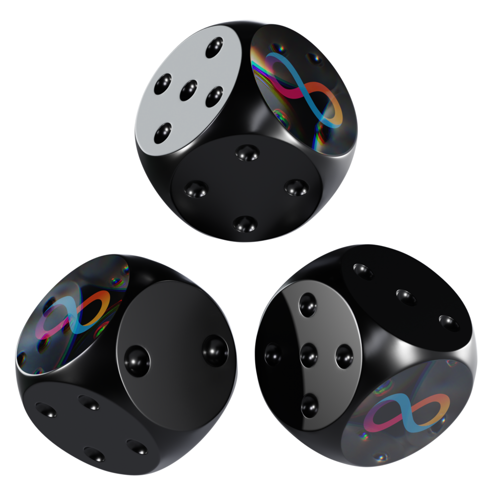 Dice Internet Computer ,ICP Glass Dice Crypto 3D Icon png