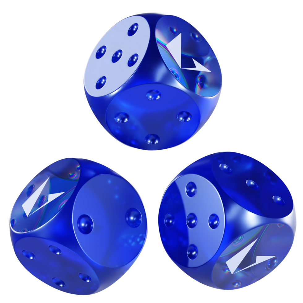 Dice Loopring ,LRC Glass Dice Crypto 3D Icon png