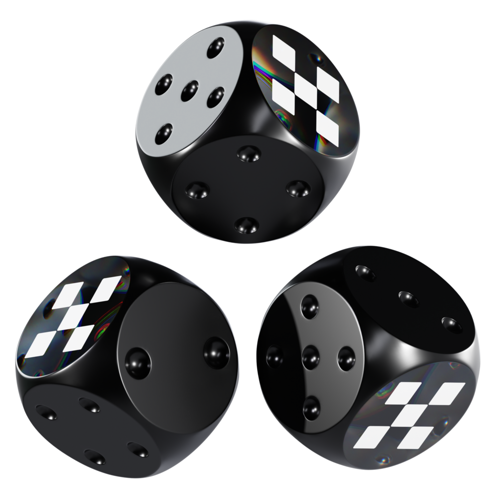 Dice OKB Glass Dice Crypto 3D Icon png
