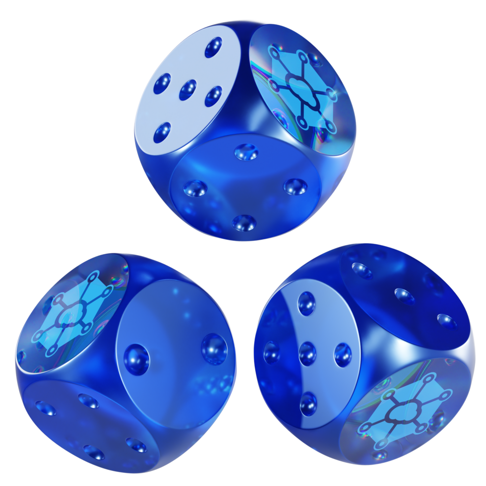 Dice Storj Glass Dice Crypto 3D Icon png