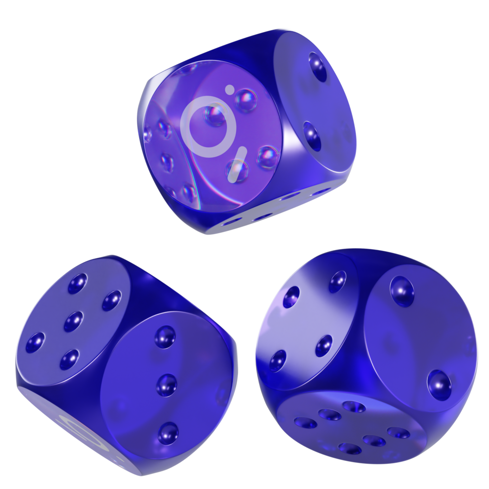 Dice The Graph ,GRT Glass Dice Crypto 3D Icon png