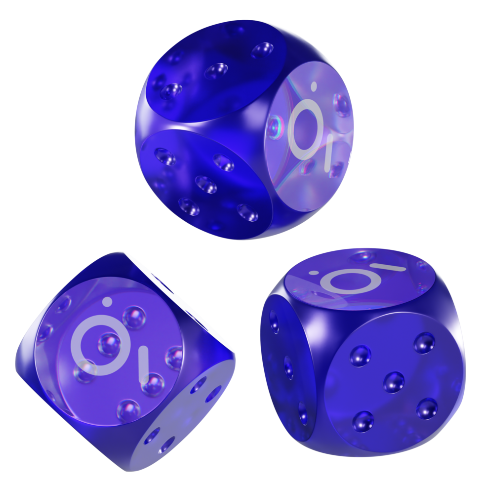 Dice The Graph ,GRT Glass Dice Crypto 3D Icon png