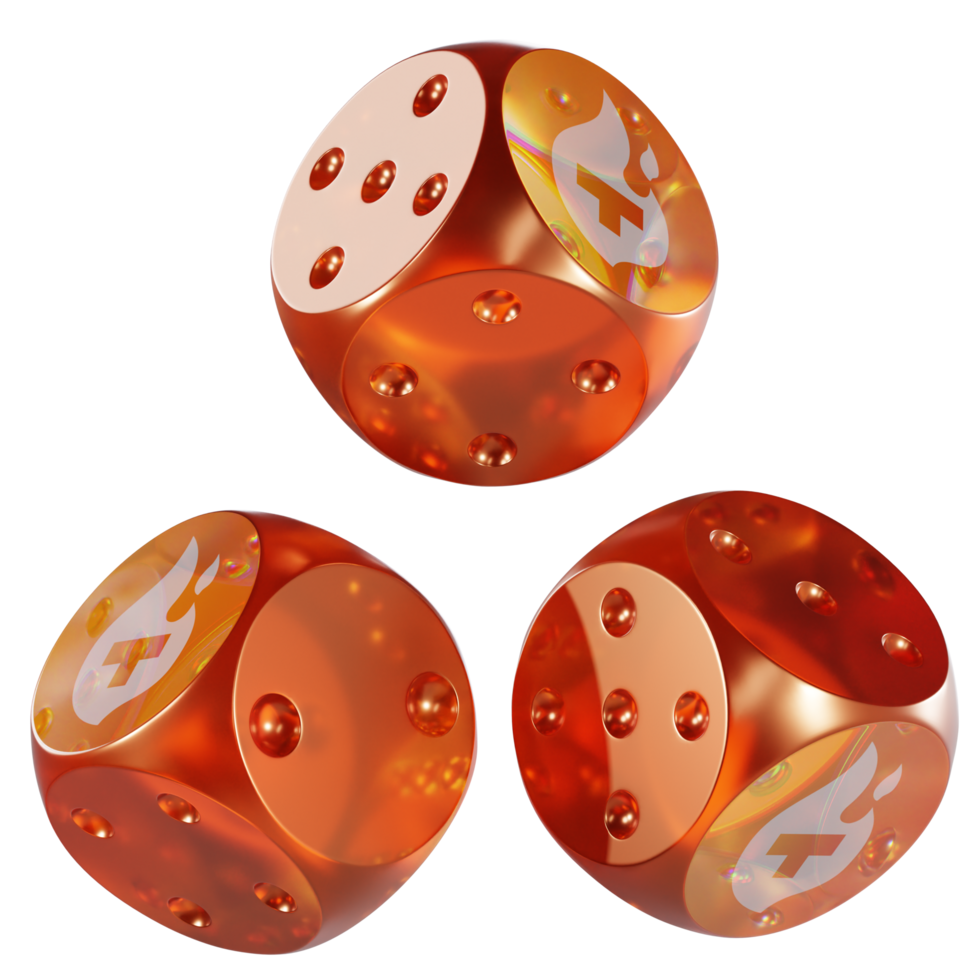Dice Theta Fuel ,TFUEL Glass Dice Crypto 3D Icon png