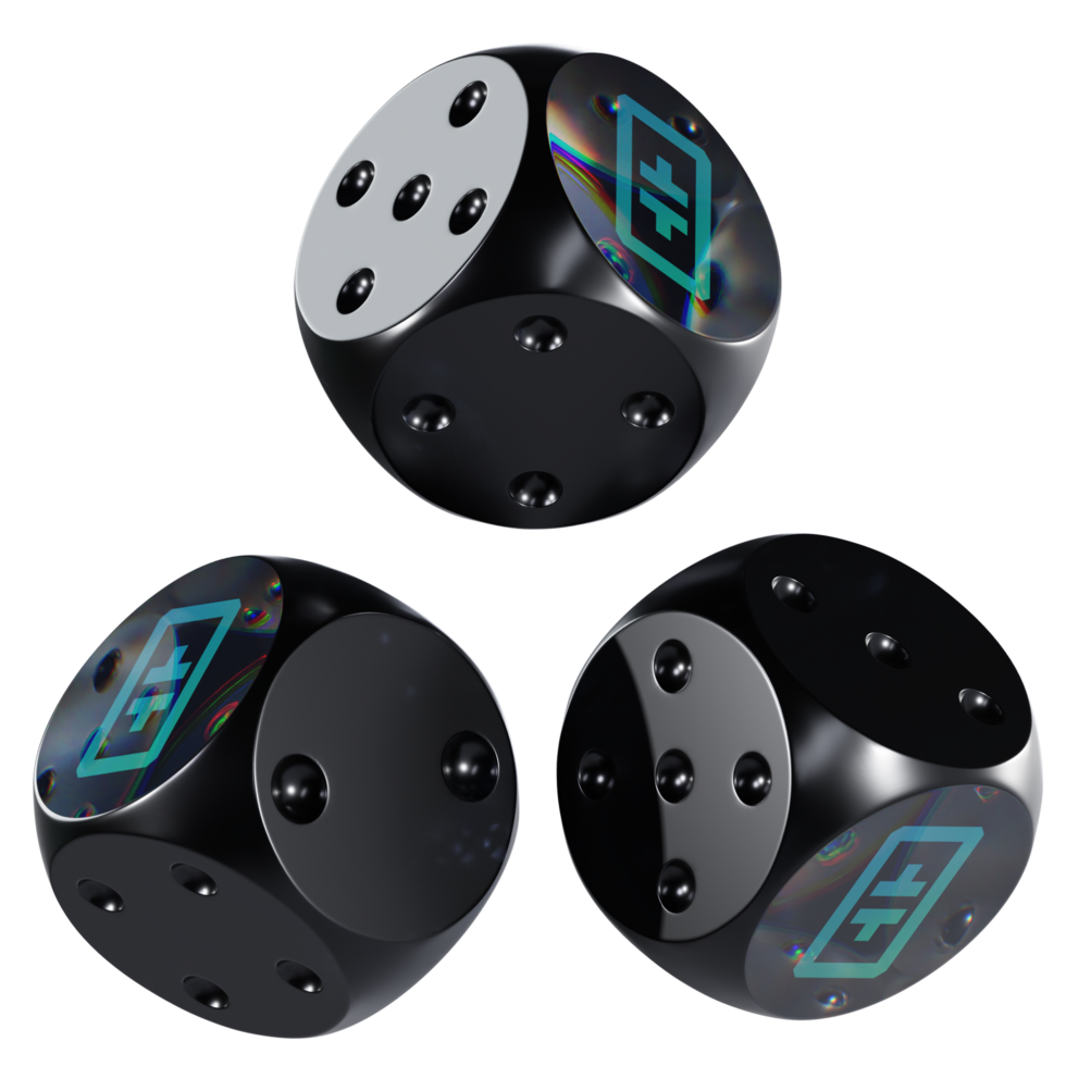 Dice Theta Network ,THETA Glass Dice Crypto 3D Icon png