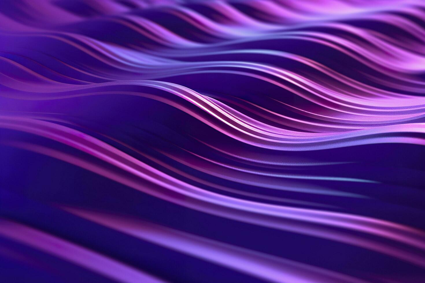 3D renders technological waves with purple, and vibrant colors. AI Generative photo