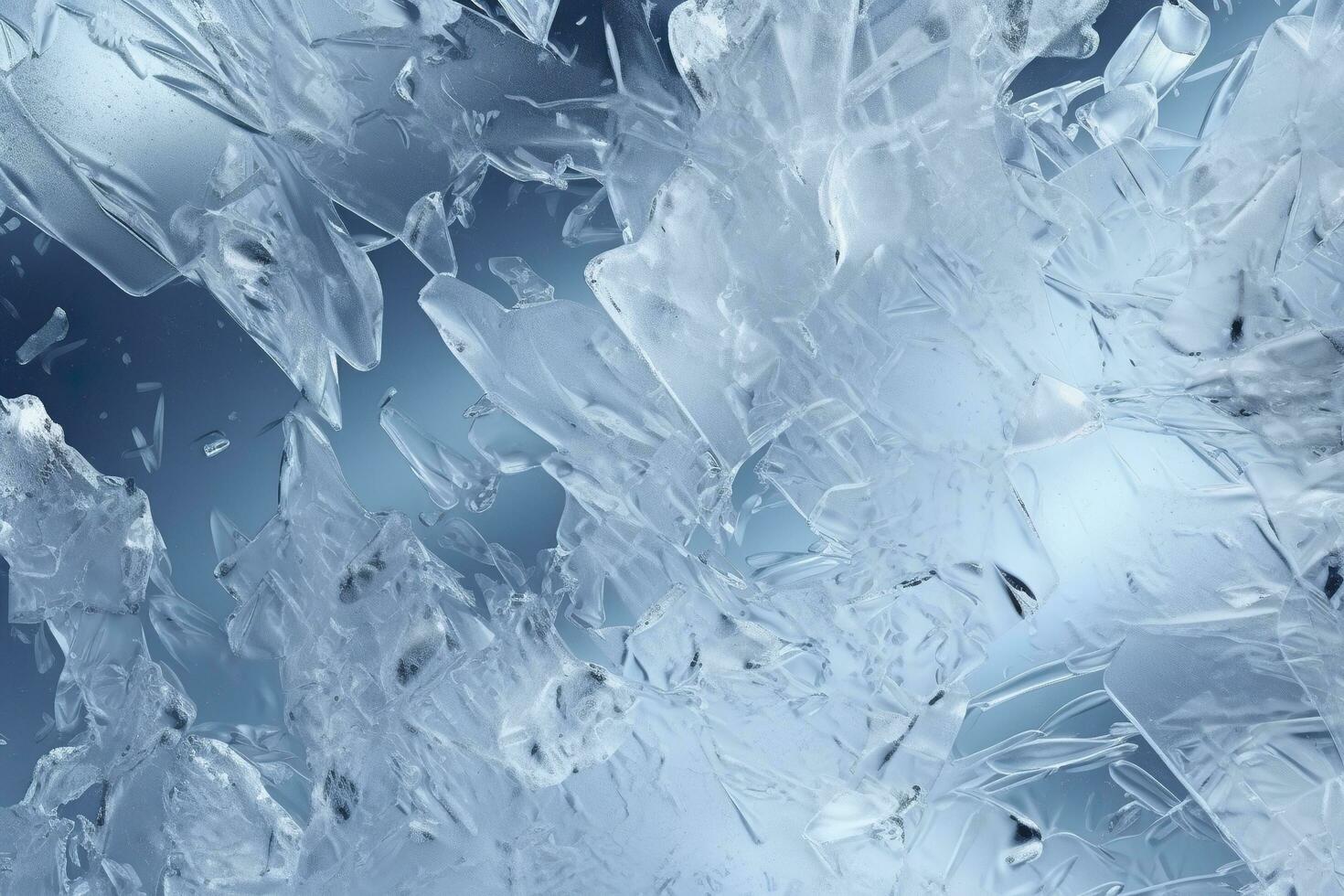 Abstract ice textures on car window in winter. Frosted Glass and Ice. A Textured Look. backgrounds and textures concept. AI Generative photo