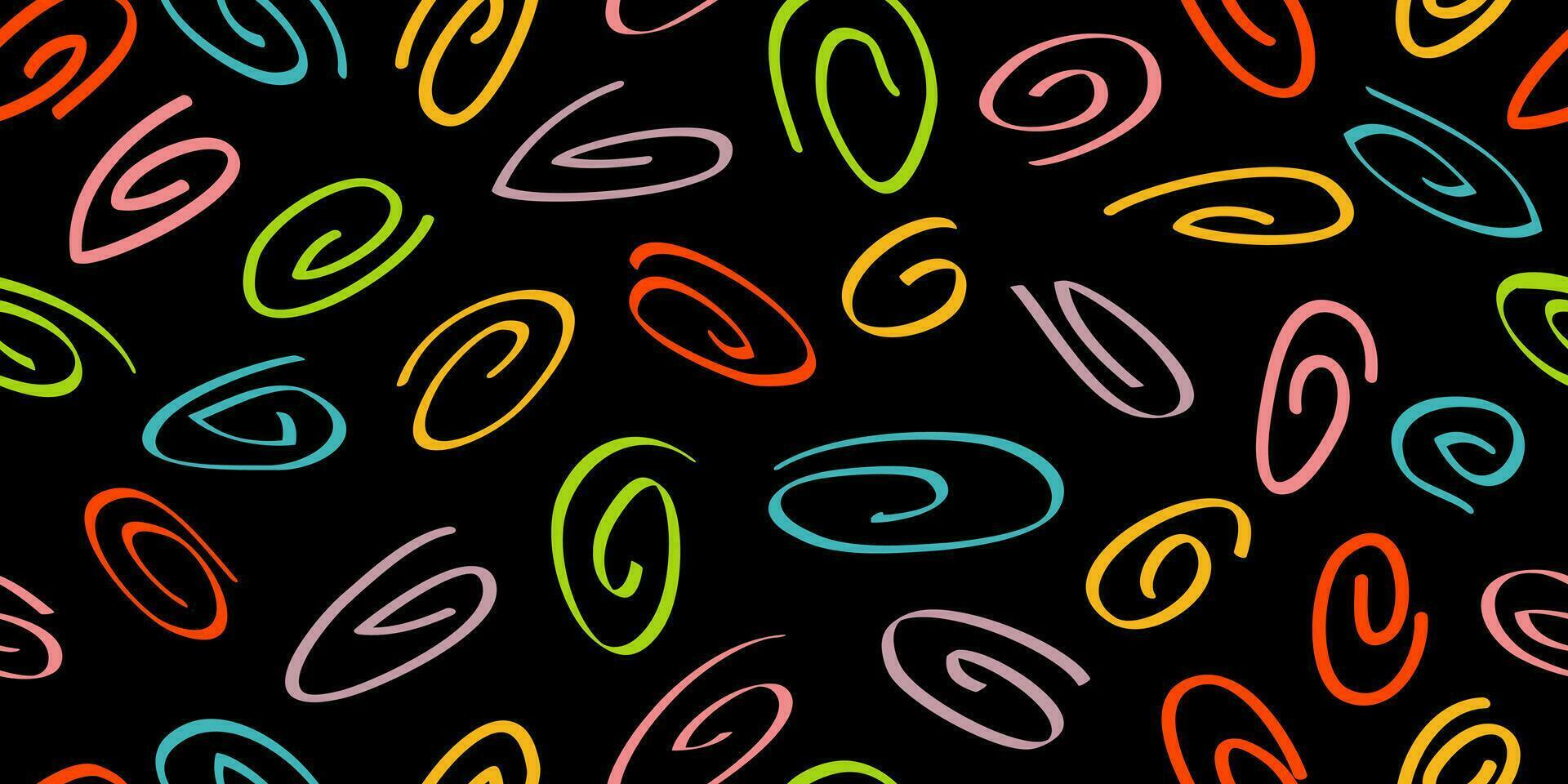 Colorful lines doodle Seamless pattern background. Creative minimalist modern line art background. Abstract Contemporary modern trendy. vector illustrations