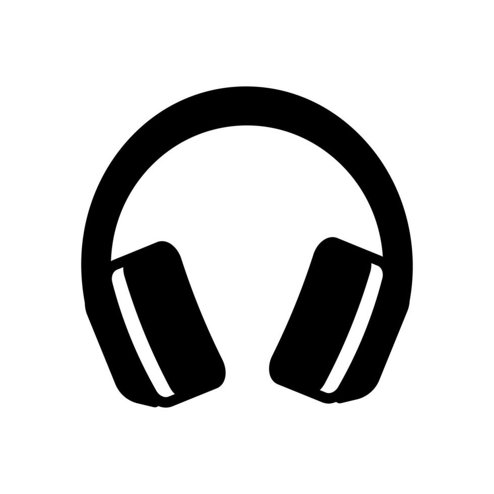 Headphones icon in vector. Illustration vector