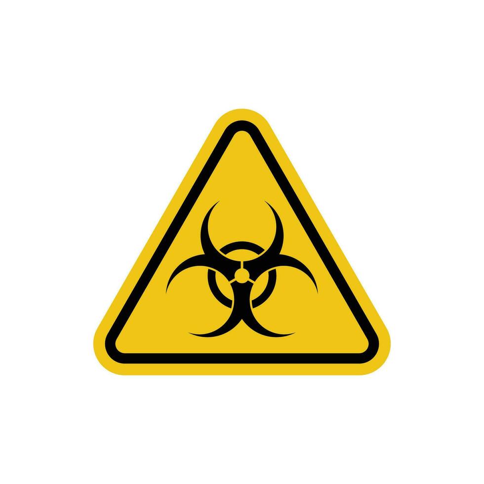 Biohazard icon. Biohazard sign symbol. Warning sign of virus. vector