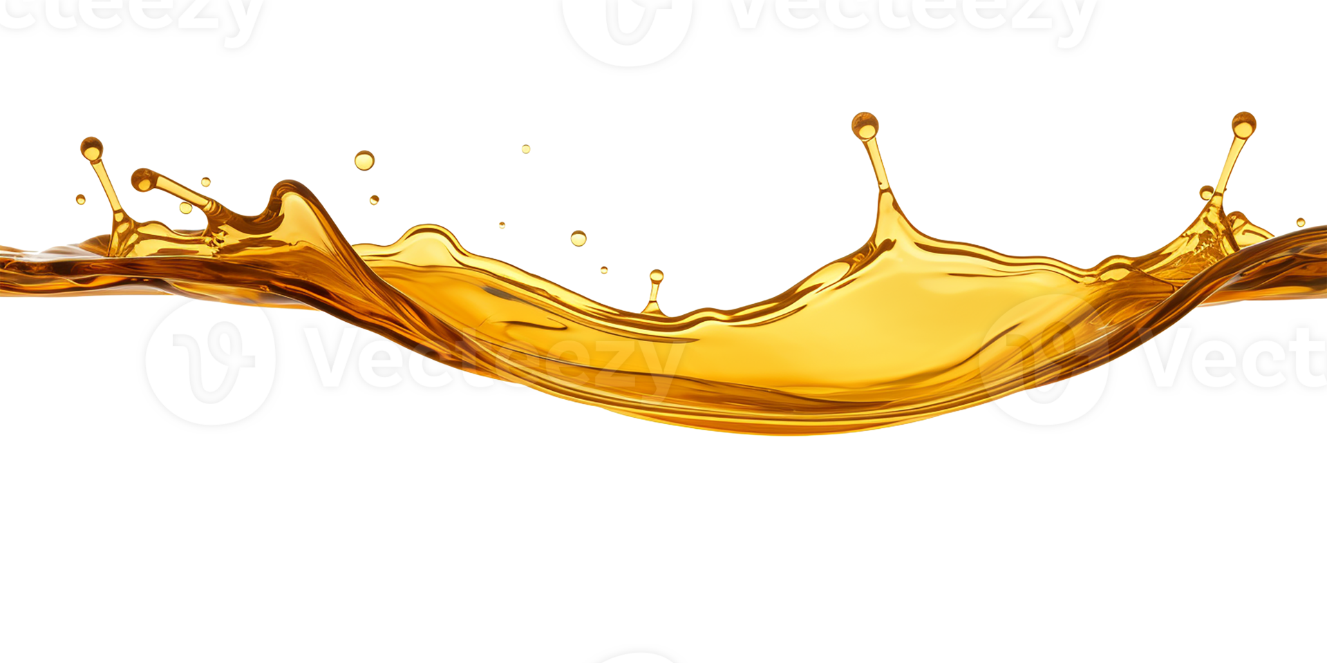 photorealistic image of a splash of oil, apple juice juice. transparent splash with drops and splashes. png