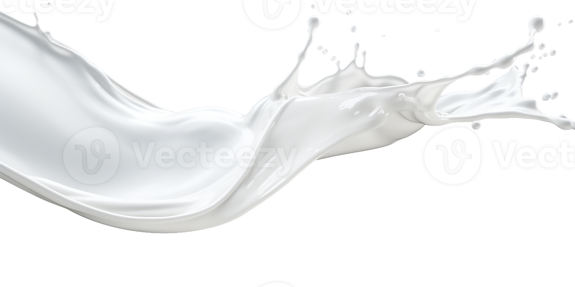 fotorrealista imagem do uma respingo do leite. respingo do branco leite, creme com gotas e salpicos. png