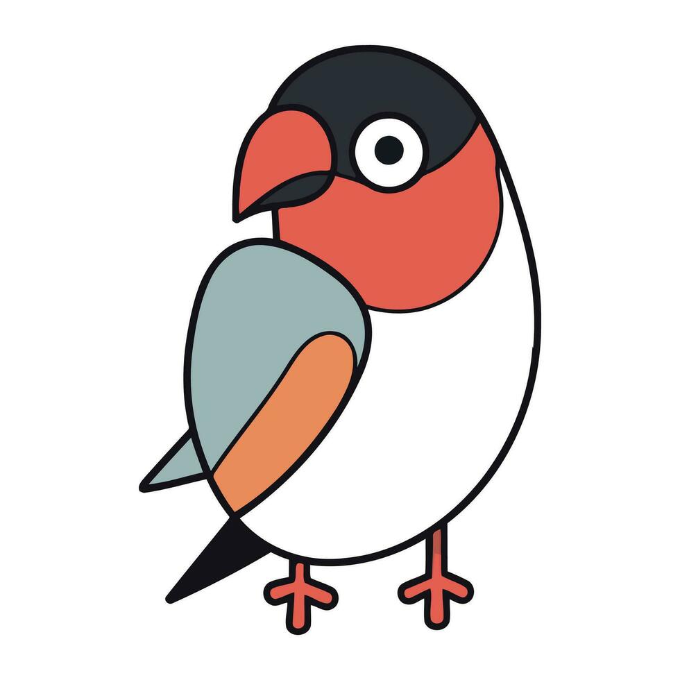 piñonero pájaro dibujos animados icono vector ilustración gráfico diseño vector ilustración gráfico diseño