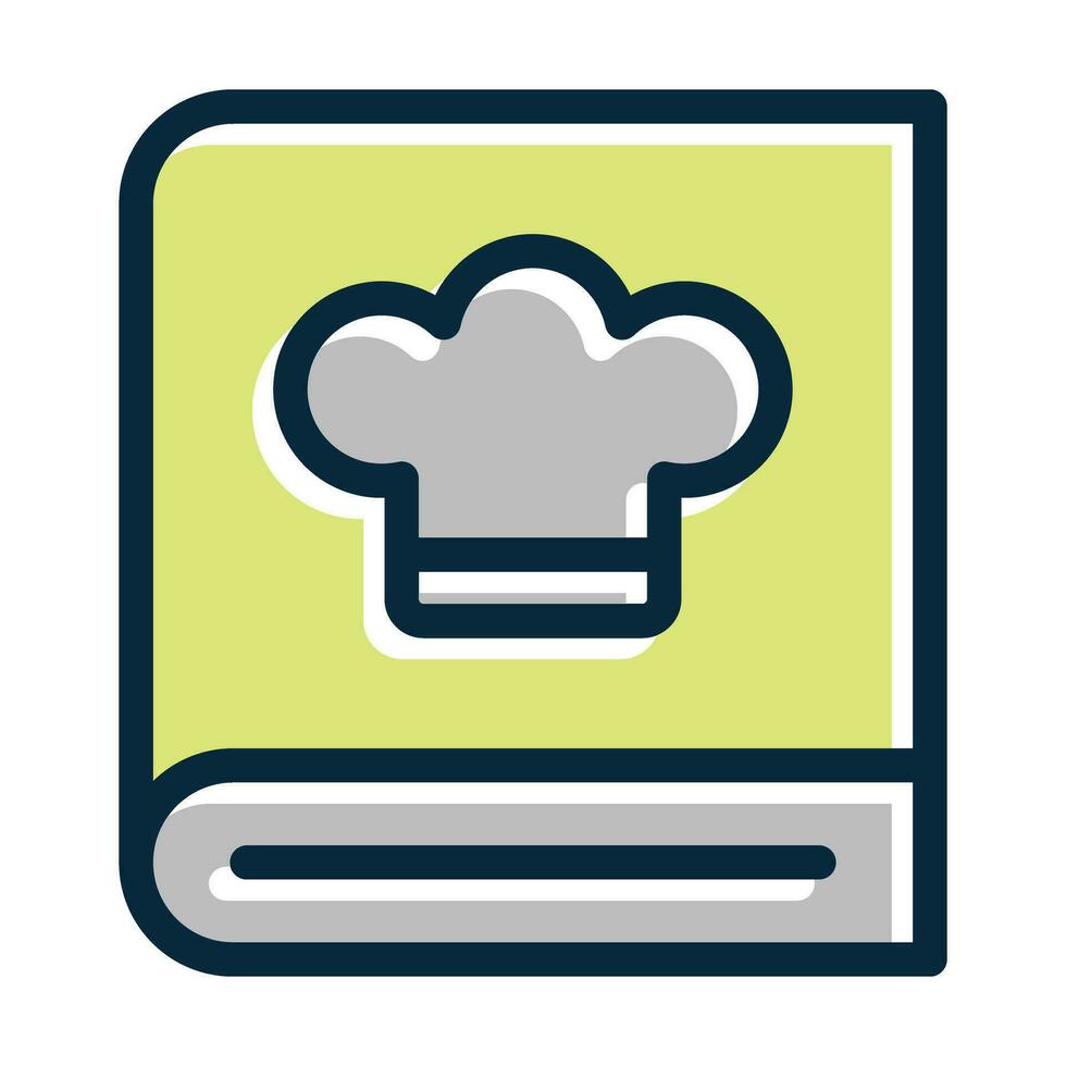Recipe Book Vector Thick Line Filled Dark Colors 33658706 Vector Art at