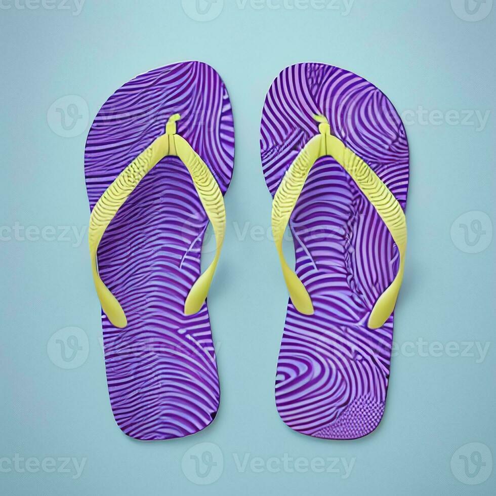 Flip Flip Sandal Shoes Footwear for Catalogue Book Magazine Product Mock Up photo