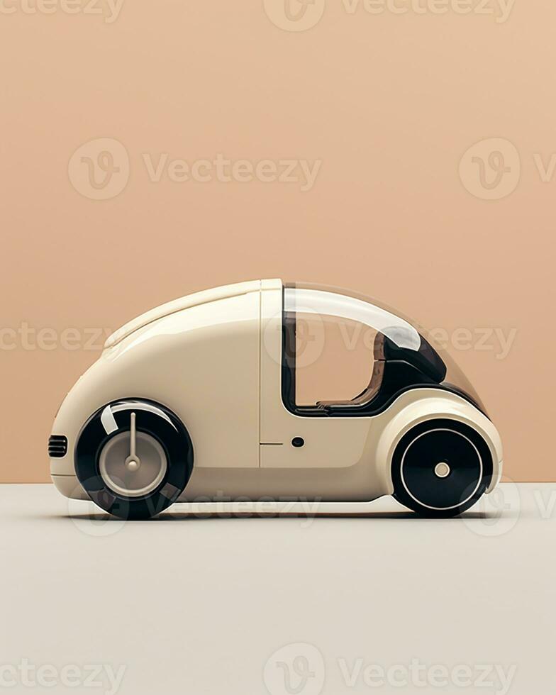 AI Generative futurism vehicle With a Copy space photo