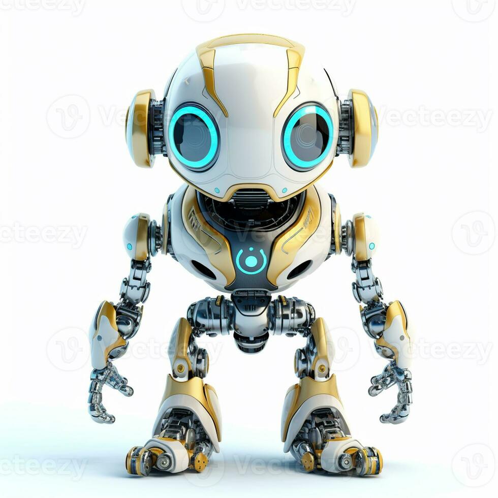 Generative AI futurim Robot With a Copy space photo