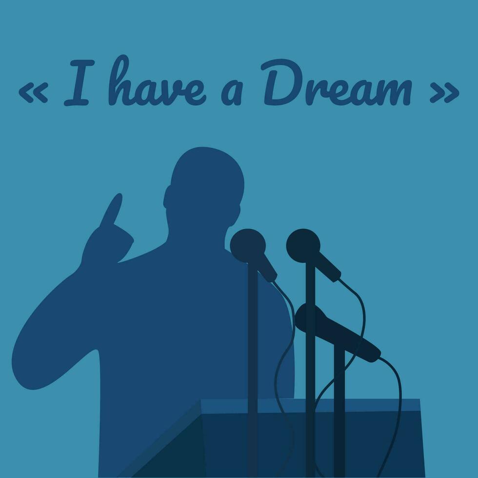 Martin Luther King Day. MLK Day. Suitable for greeting card poster and banner vector