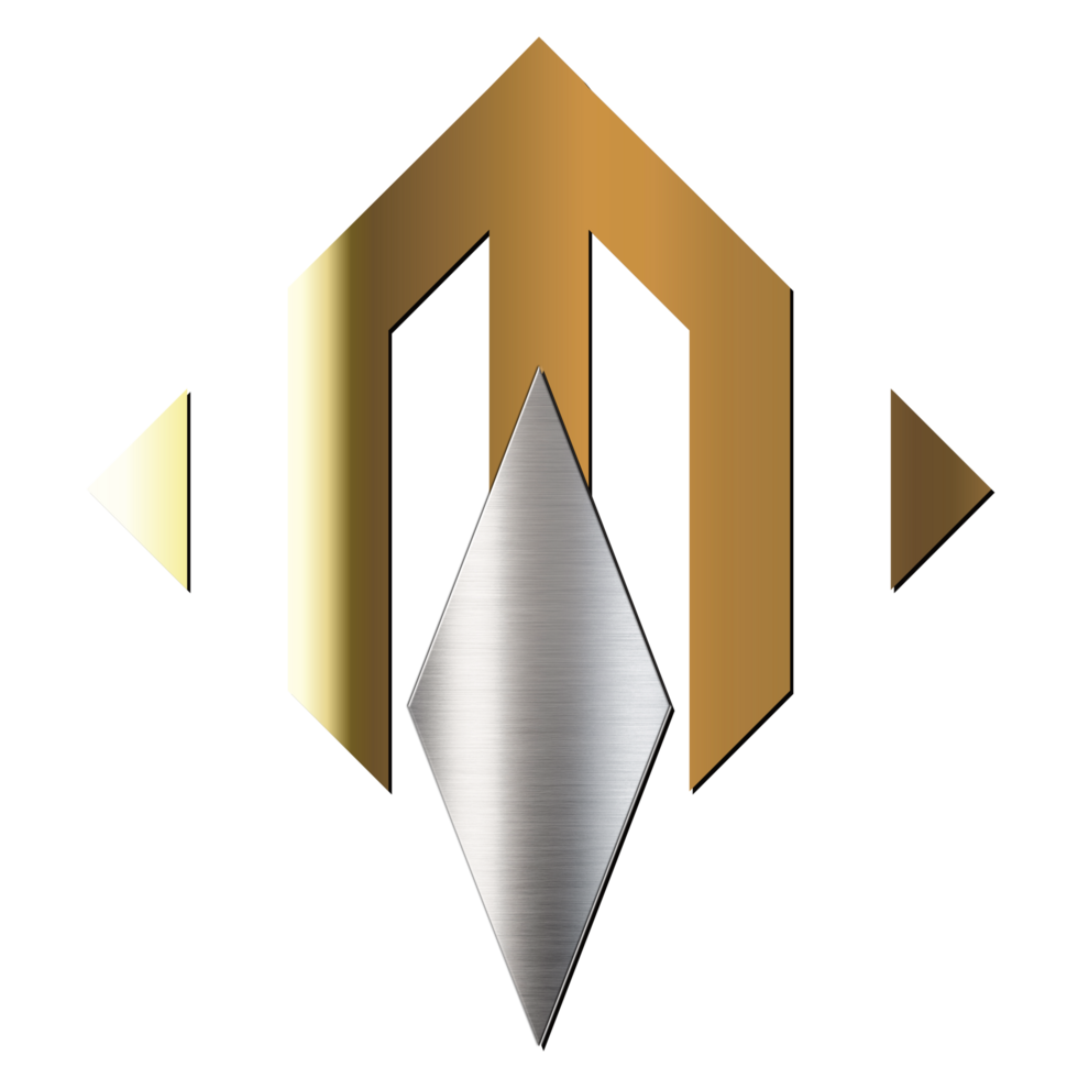 d'or lettre m logo png