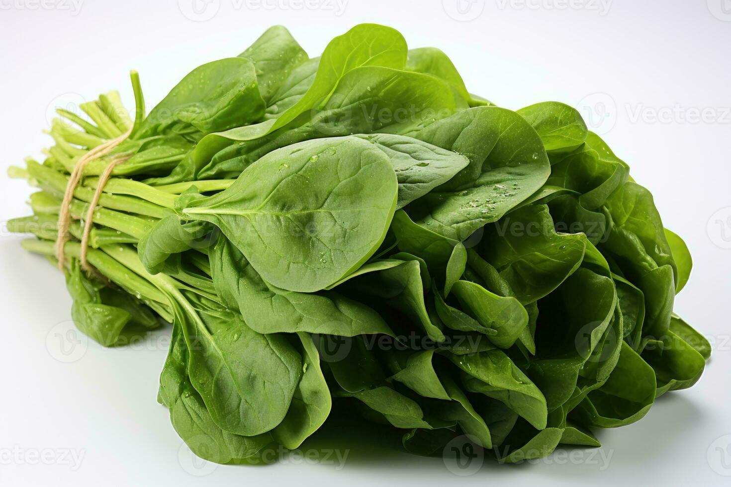 photos of spinach in indoor photo studio AI Generated