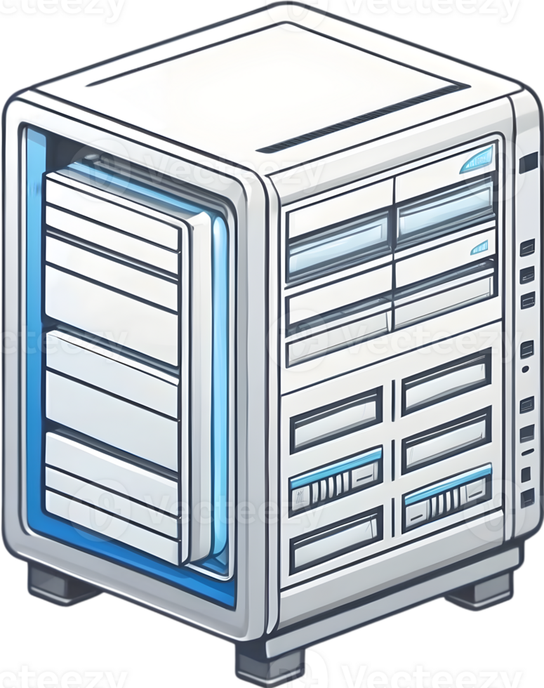 server icons set, isometric, 3d, isometric icons, server, server rack, ai generative png