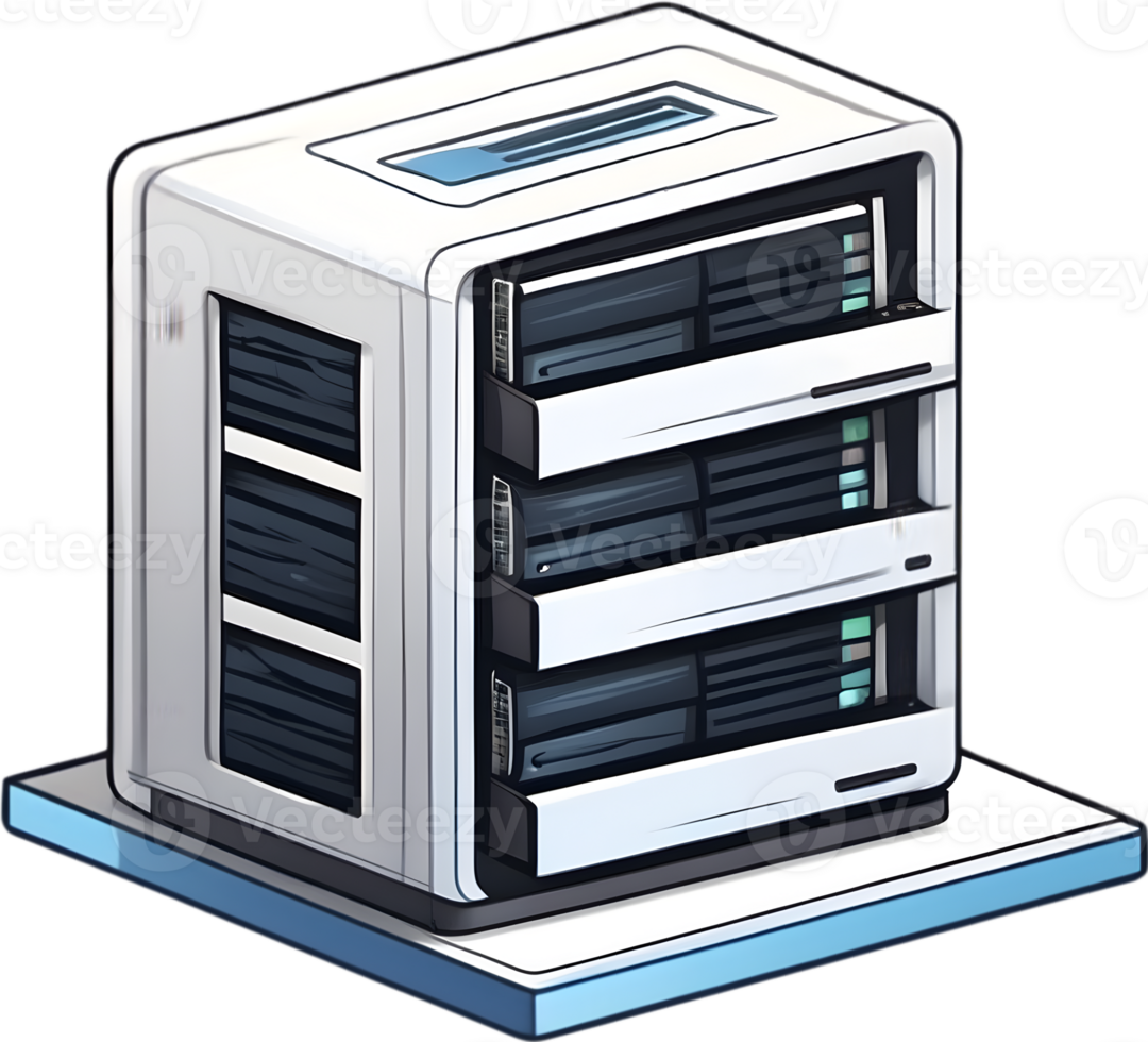 server icons set, isometric, 3d, isometric icons, server, server rack, ai generative png