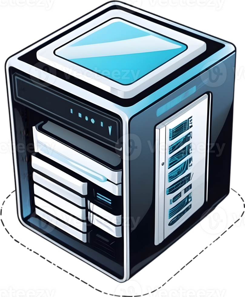 server icons set, isometric, 3d, isometric icons, server, server rack, ai generative png