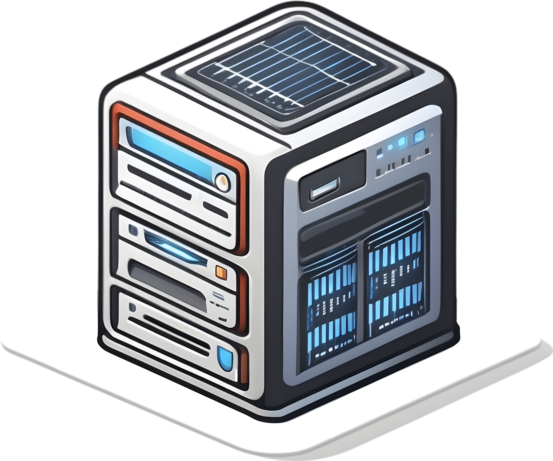 server icons set, isometric, 3d, isometric icons, server, server rack ...