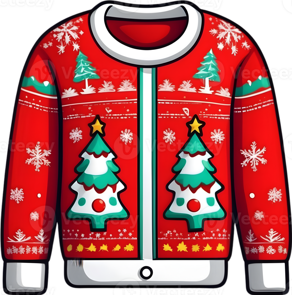 Ugly christmas sweater png ai generative 33662249 png