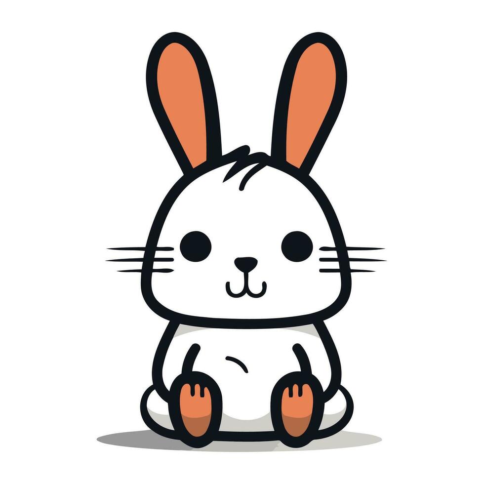 cute rabbit animal design. vector illustration eps10 graphic.