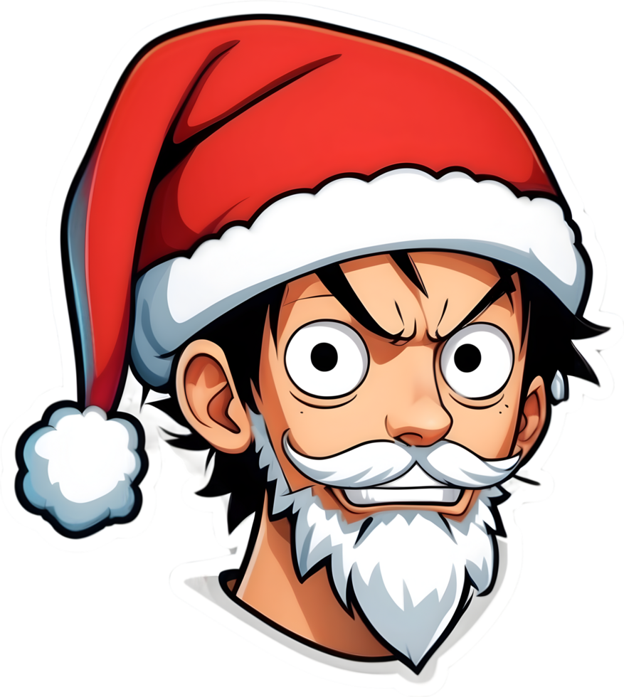 ett bit santa claus png ai generativ