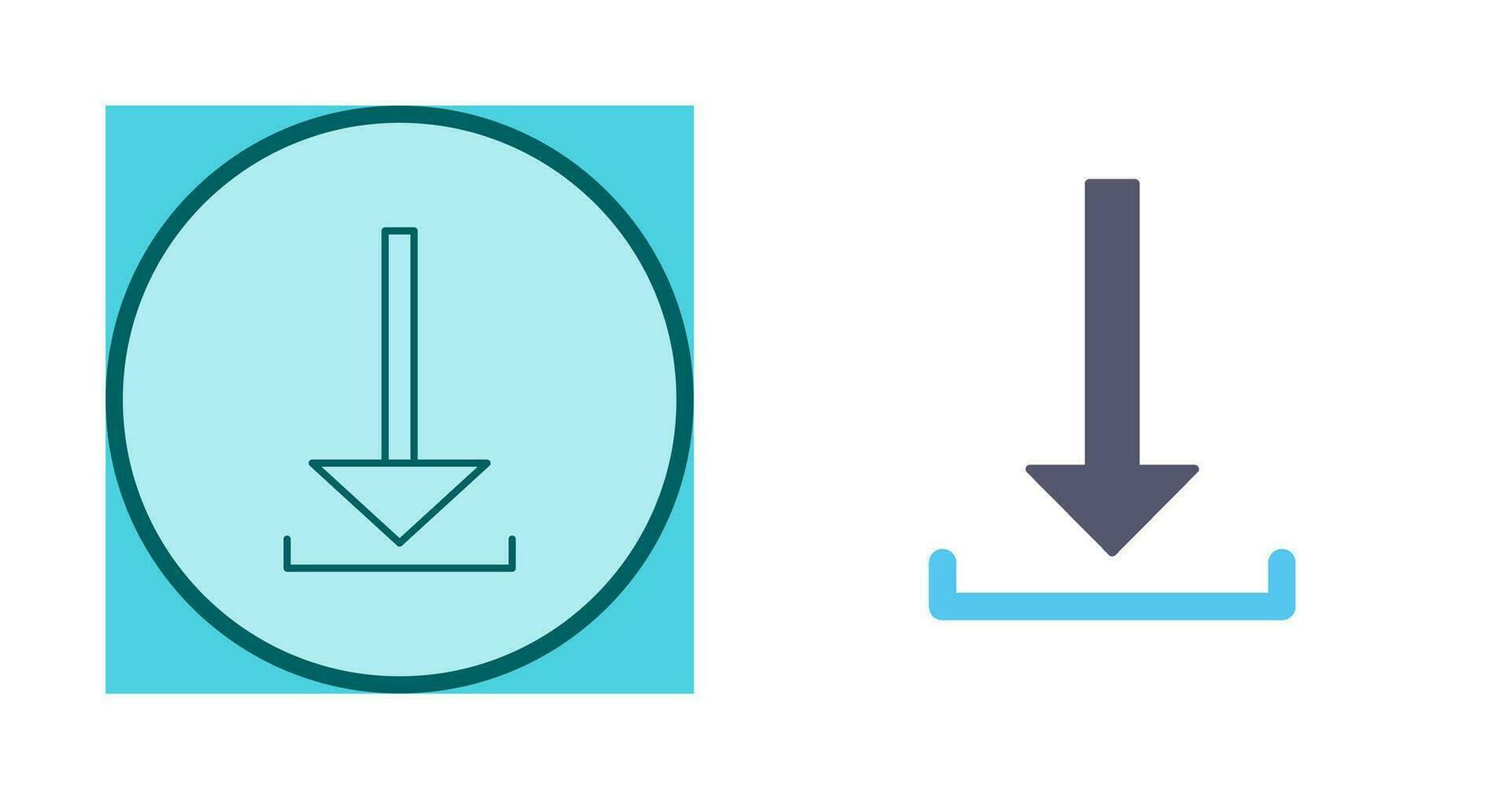 Unique Download Vector Icon