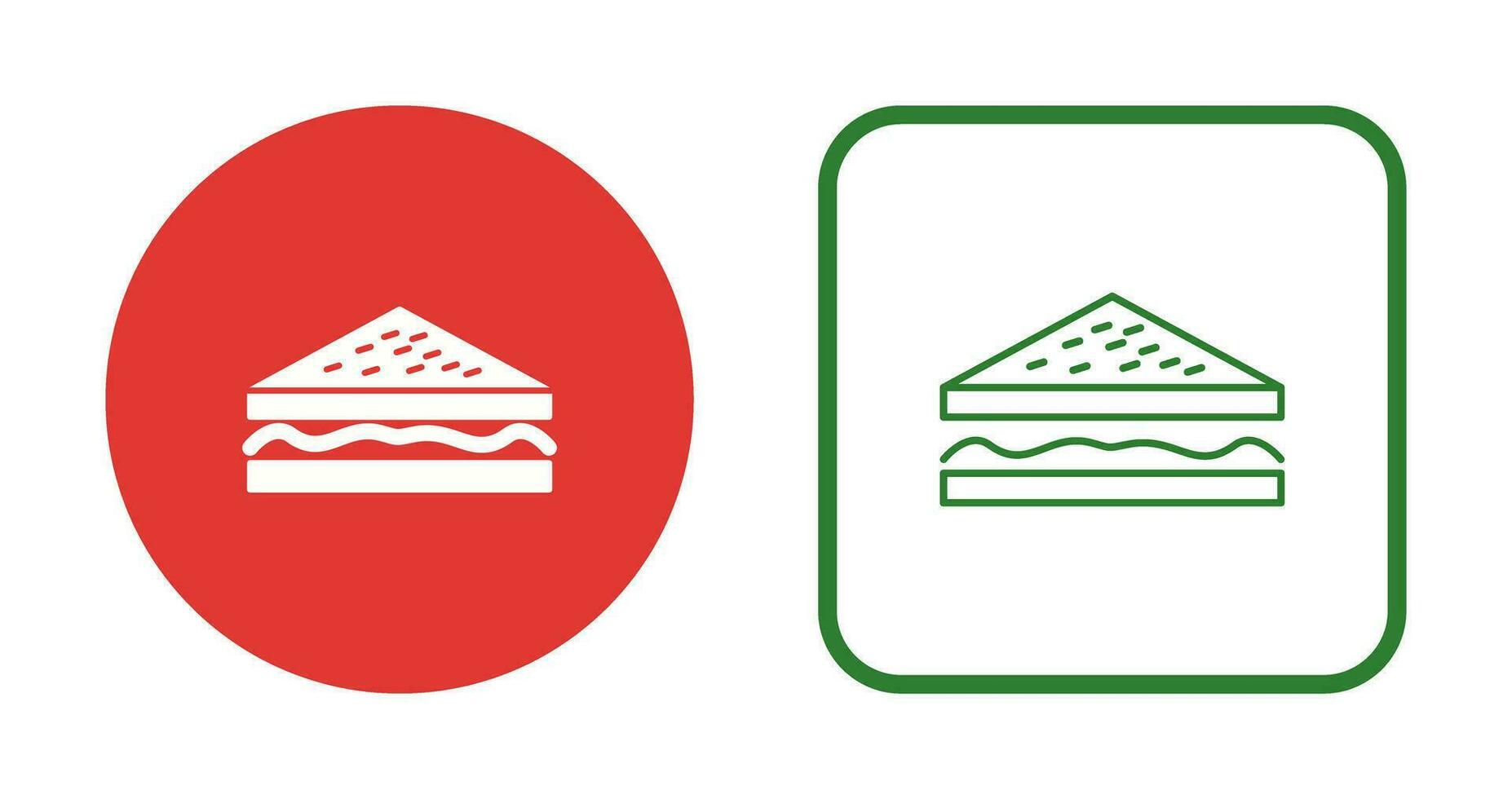 Unique Sandwich Vector Icon