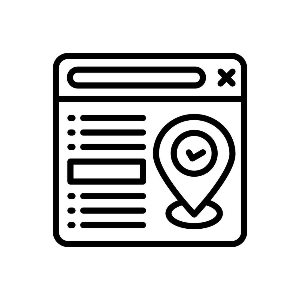 Local SEO icon in vector. Illustration vector